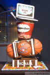 basketball bar mitzvah cake photo